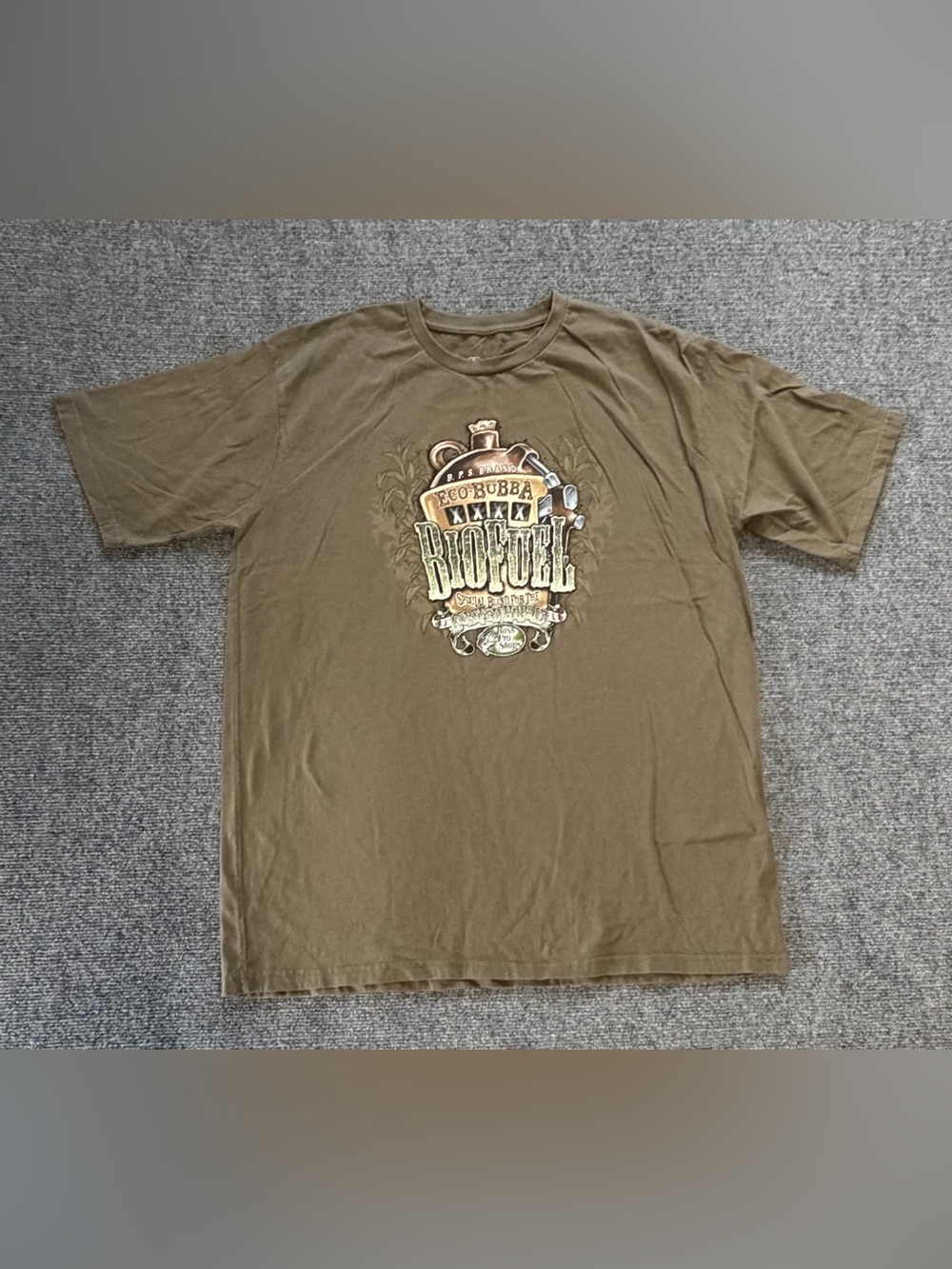 Bass Pro Shops Mens L Eco Bubba Biofuel Graphic T Shirt Moonshine Outdoors